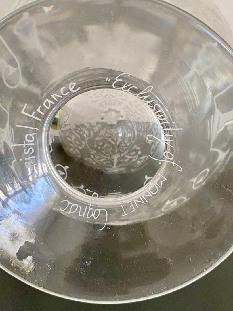 空きボトル　モネ ジョセフィーヌ デキャンタ クリスタルガラス　蓋あり