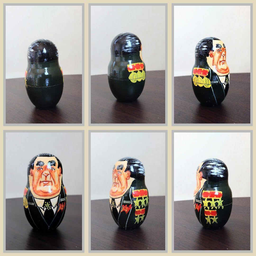 【民芸品】マトリョーシカ　ロシア人形　歴代大統領　民芸品（★美品★）