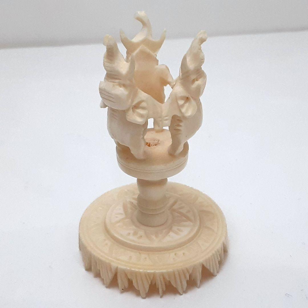 Y1701-12 極上 透かし細工 龍天球置物 総重量55.9 g