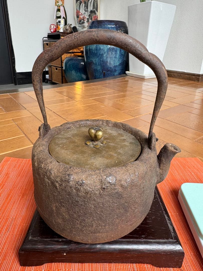 鉄瓶 高さ23cm 水漏れなし