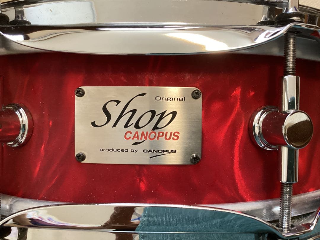 CANOPUS 木胴スネア 14×4インチ　ソフトケース付き