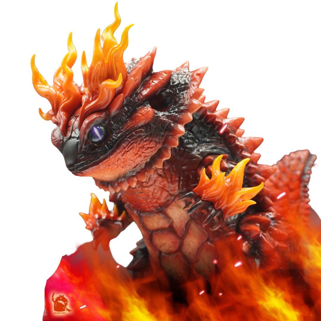 フトアゴ怪獣　真朱エディション　モンスター　可動　ソフビ　フィギュア　アートトイ