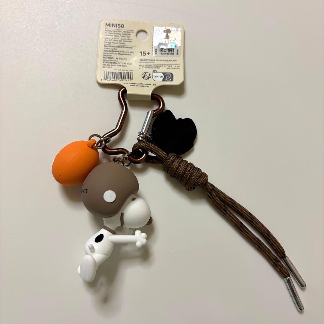 【日本未発売】海外限定 MINISO スヌーピー バッグチャーム 3種セット