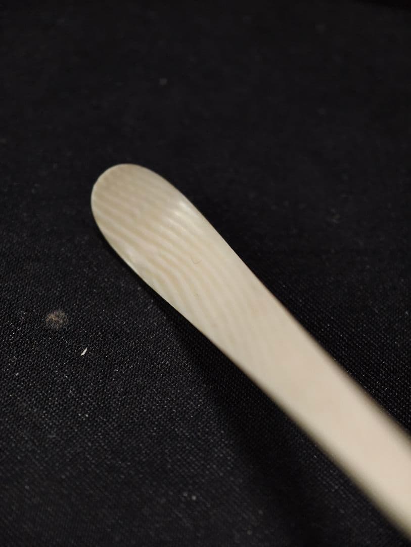 茶道具 高級自然材茶杓 桐箱 縞模様 裏千家 旧家蔵出美品 時代物 骨董