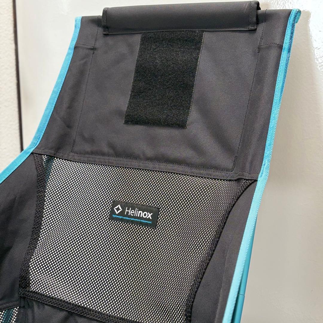 中古美品☆Helinox チェアツー ヘリノックス　ブルー　ブラック