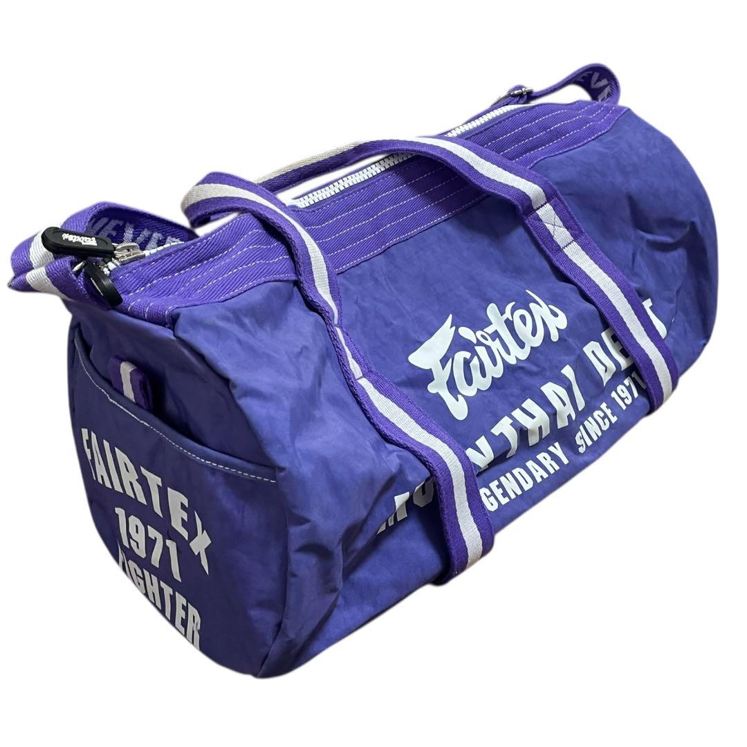 【新品同様】 Fairtex フェアテックス ジムバック bag9 紫 ドラム