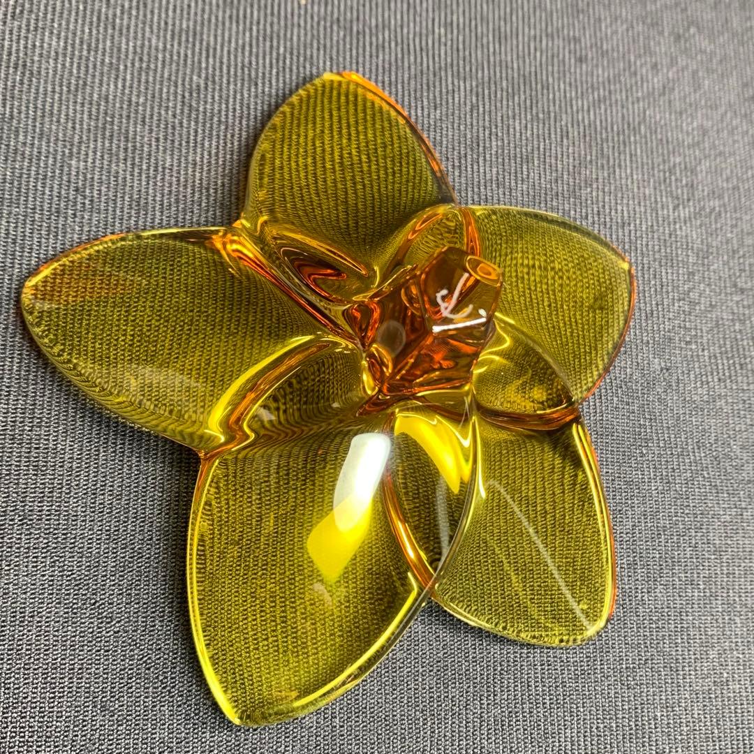 K858⭐︎バカラ クリスタル オーナメント ブルームコレクション オレンジ