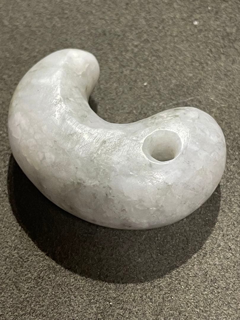 高品質　古墳期　糸魚川翡翠勾玉　結晶質　出土品　大型