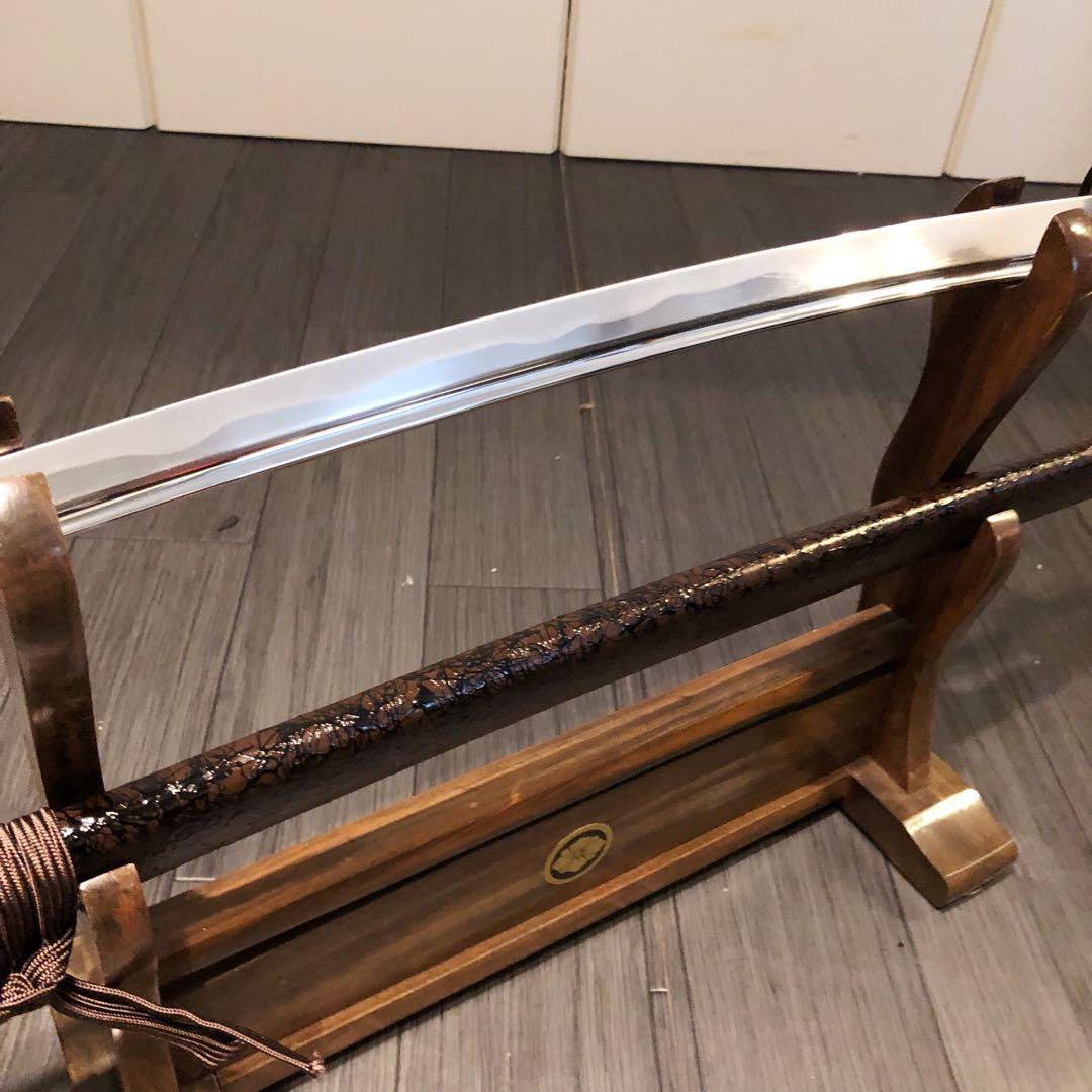 高級模造刀　居合刀　樋入り刀身　茶拵え　亜合金刀身　名刀