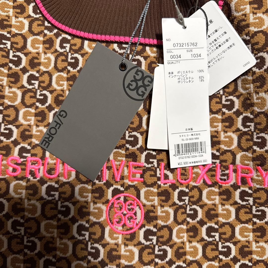 新品未使用　G/FORE ロゴ入りワンピース ブラウン