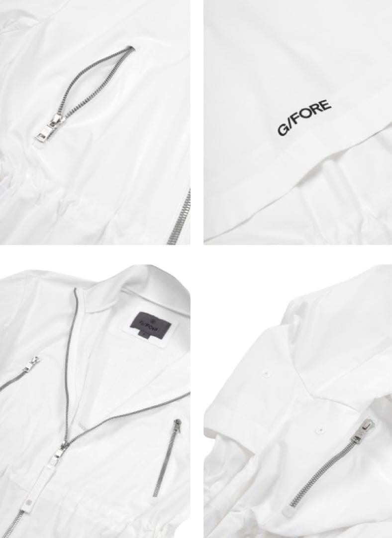 再入荷韓国G/FOREジーフォアレディースウインドブレーカーsizeLホワイト