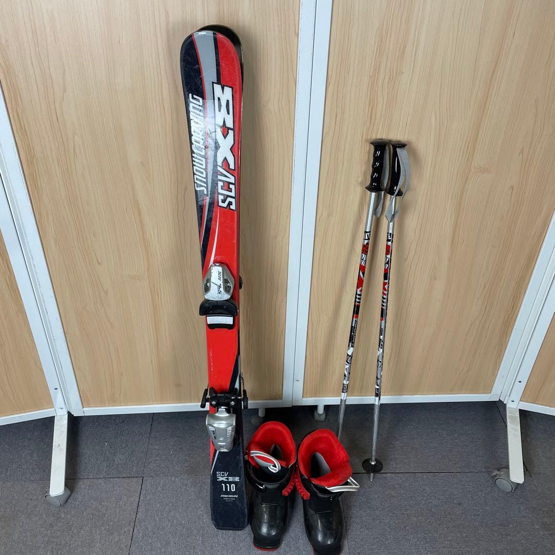 スノーカービング　子供用スキー　ストック　セット