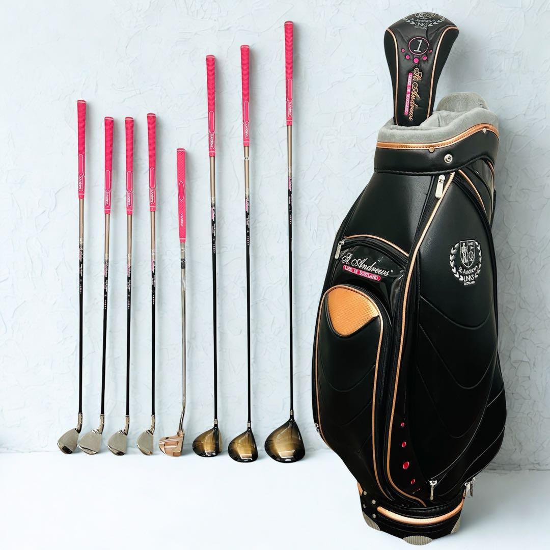 【美品】St.Andrews SA-602L レディース 8本 ハーフセット