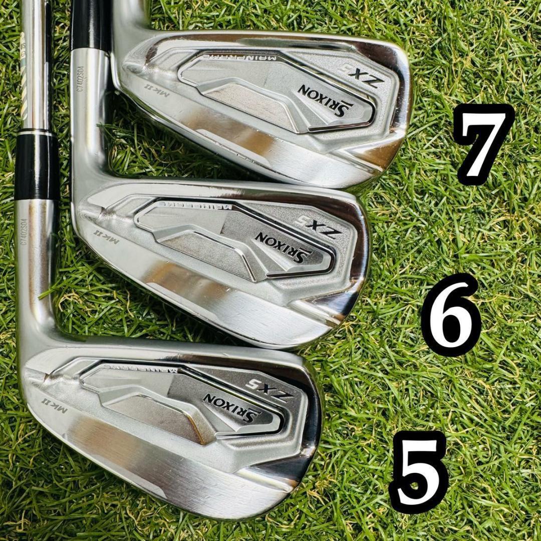 【良品】スリクソン ZX5 MkⅡ メンズアイアンセット 6本 スチール X