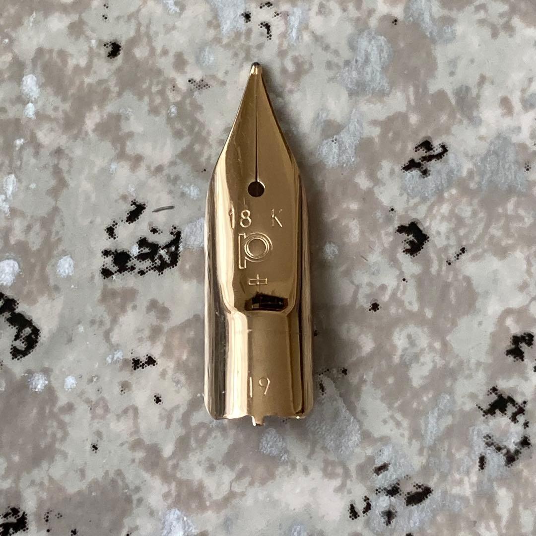 #090 オーバーホール済み 万年筆 PLATINUM 蒔絵 赤富士18k