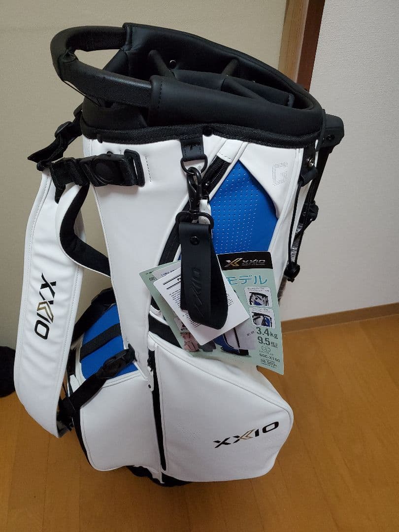 XXIO キャディバッグ ホワイト・ブルー