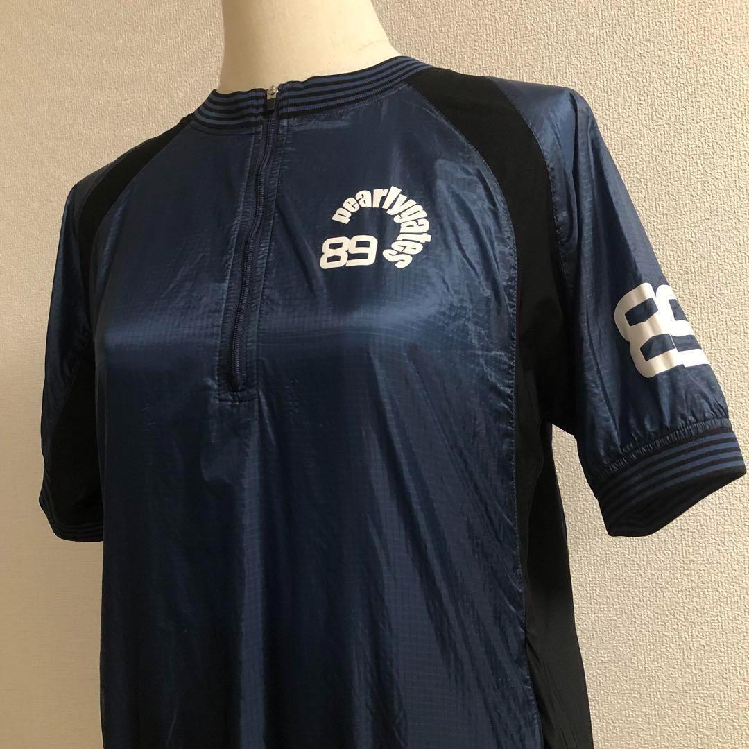 パーリーゲイツ ハーフジップ ナイロン ウェア ネイビー サイズ1