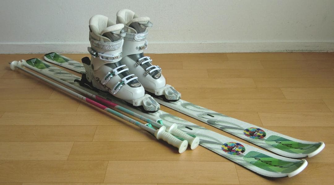 ■■送料無料■ELAN＋Hart■女性用スキーセット■板152靴25■メンテ付■