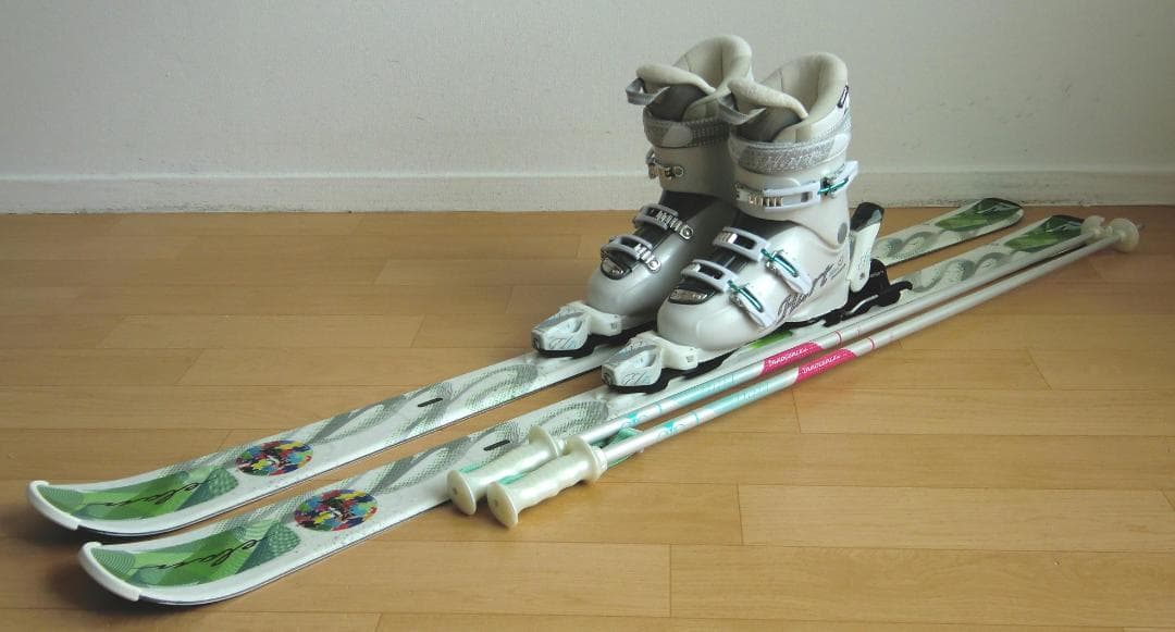 ■■送料無料■ELAN＋Hart■女性用スキーセット■板152靴25■メンテ付■