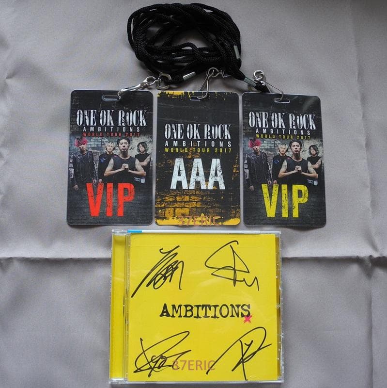 ONE OK ROCK ワンオクロック サイン入りCD AAA VIPパス