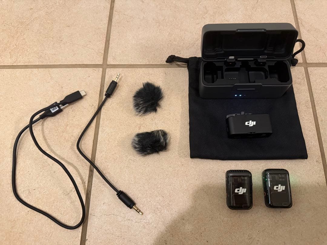 DJI Mic 2 ワイヤレスマイク デュアル 充電ケース付き