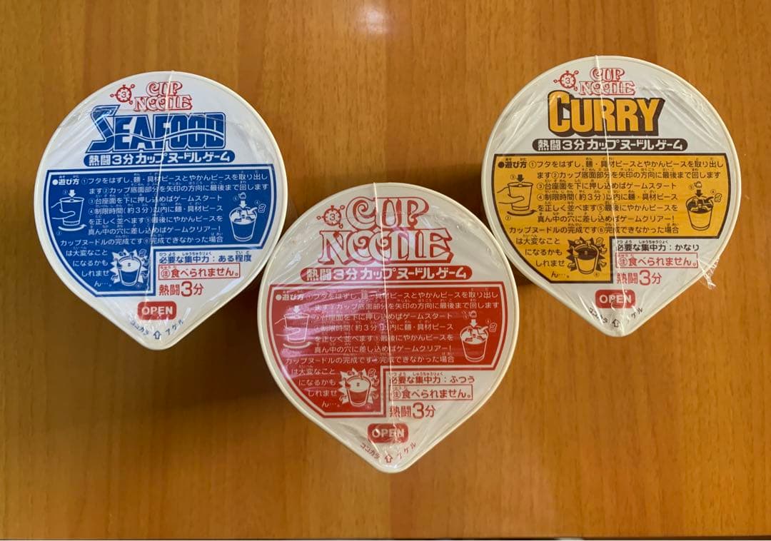 【超レア商品！フルコンプ！新品！】熱闘3分カップヌードルゲーム パズル
