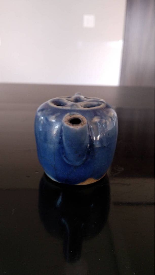 李朝　水滴　朝鮮美術　瑠璃釉　韓国美術　文房四宝　明器