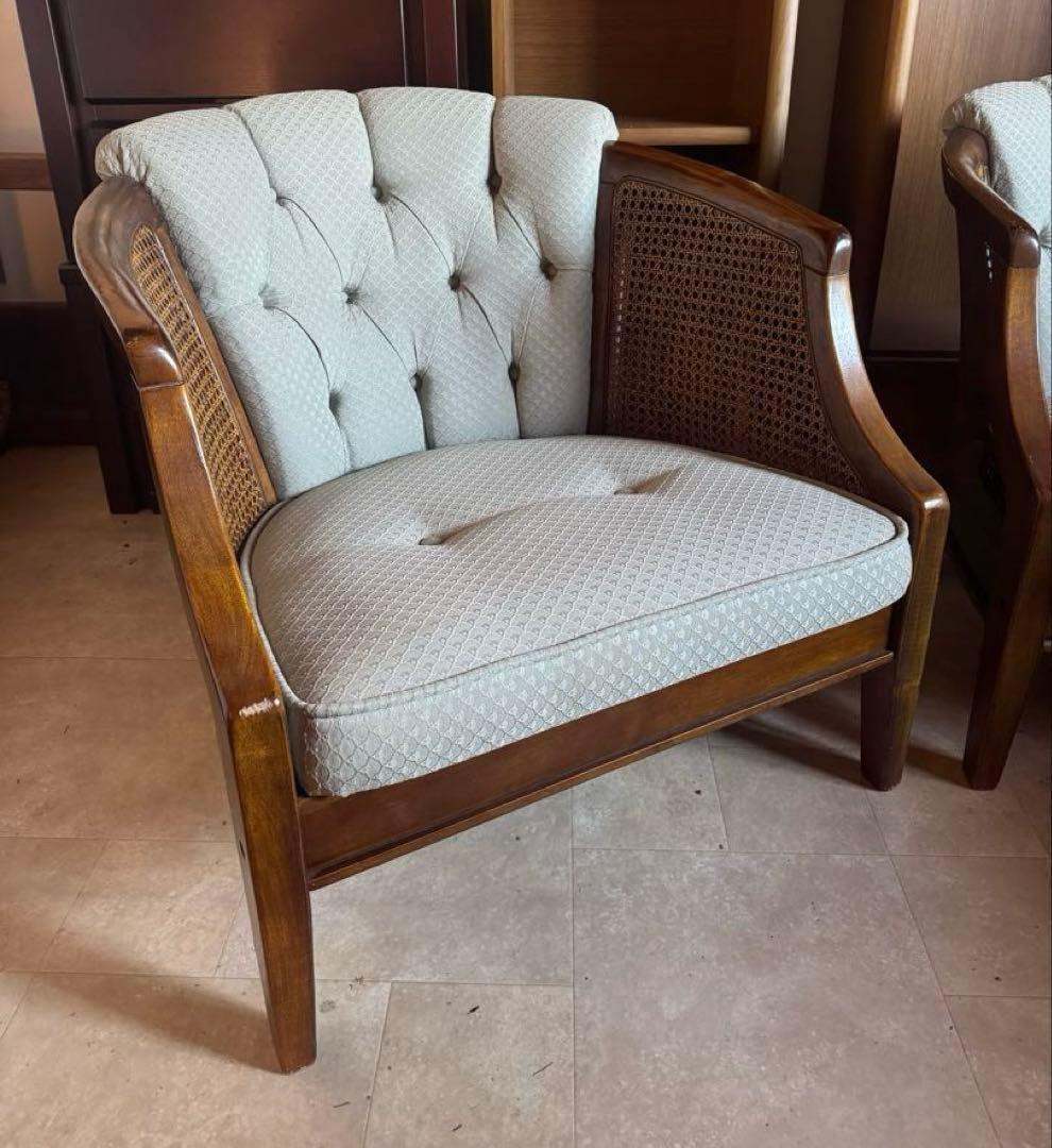 三越家具 アームチェア 1P 2脚在庫あり