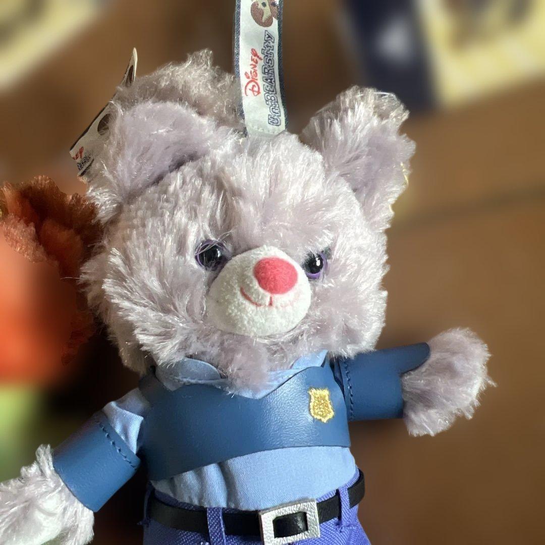 ユニベアシティ ズートピア ニック ジュディ ぬいぐるみキーホルダー ディズニー