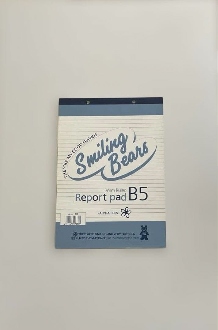 【匿名配送】Smiling Bears Report pad B5 文房具