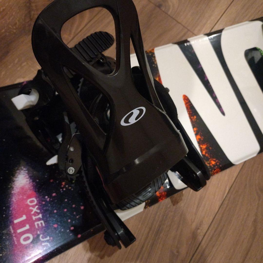 【良品】子供用スノボード板ビンディングセット　ZUMA 110