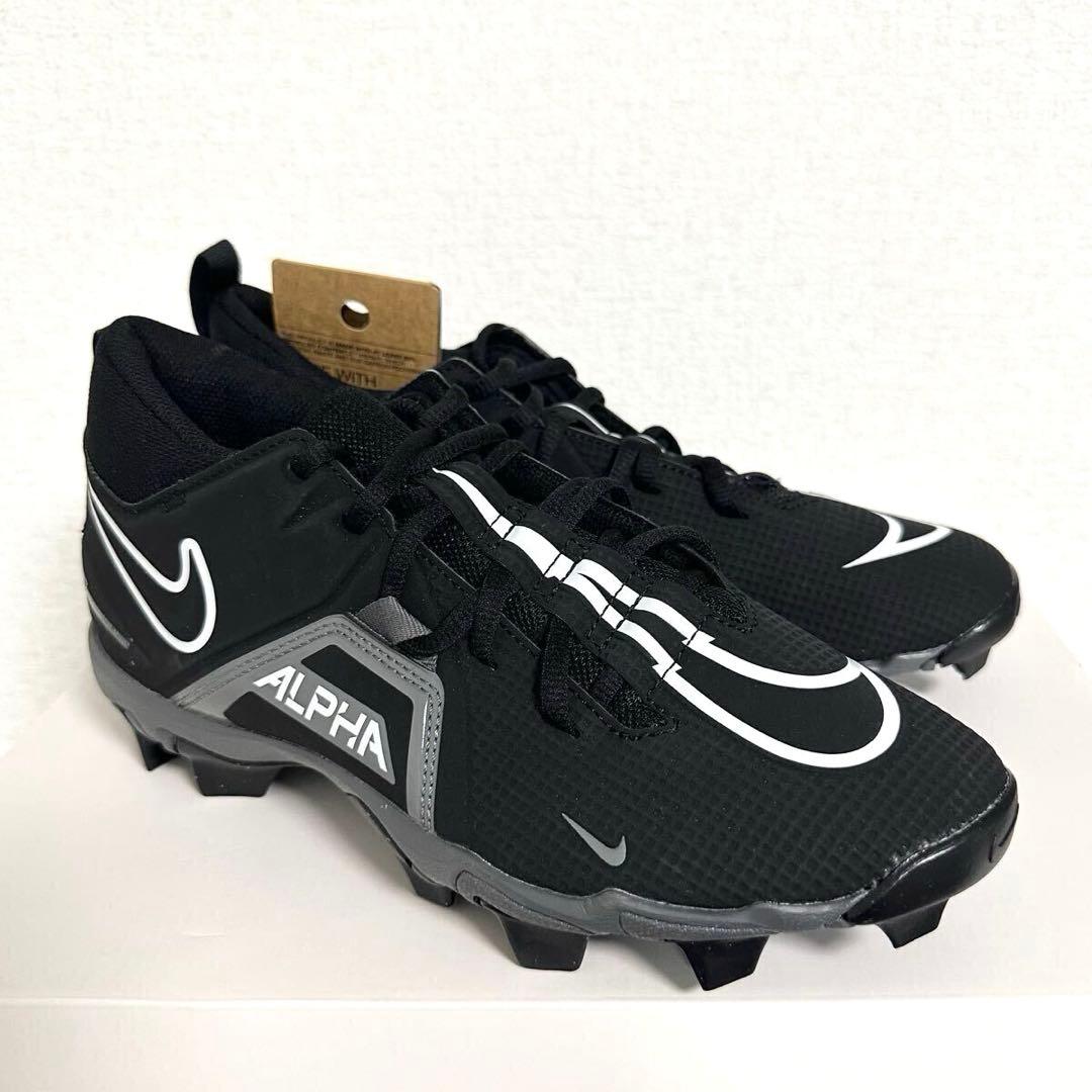 ナイキ 26 アルファメナス シャーク アメフト スパイク シューズ 靴 黒 .