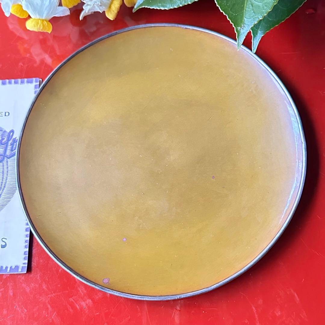 超限定9月10日20時迄‼️愛蔵生駒製松美斎造銀縁黄銅槌目菓子盆G.Ikoma5客