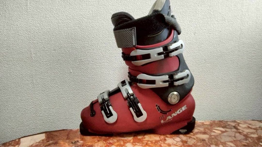 LANGE スキー ブーツ 赤