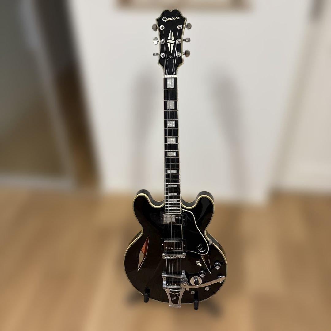 Epiphone セミアコースティックギター ブラック 生形真一モデル