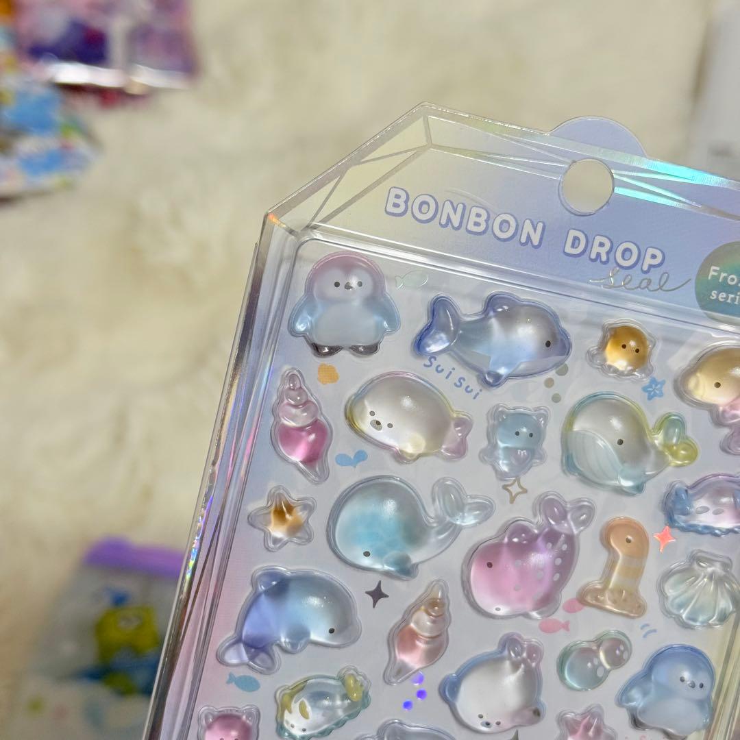 ボンボンドロップ シール ウォーターシール おはじきシール