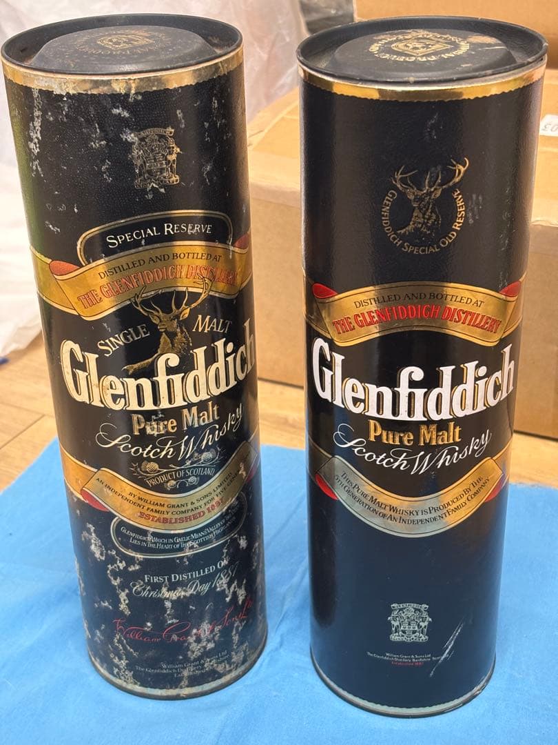 未開栓Glenfiddich ピュアモルト スコッチウイスキー2本セット
