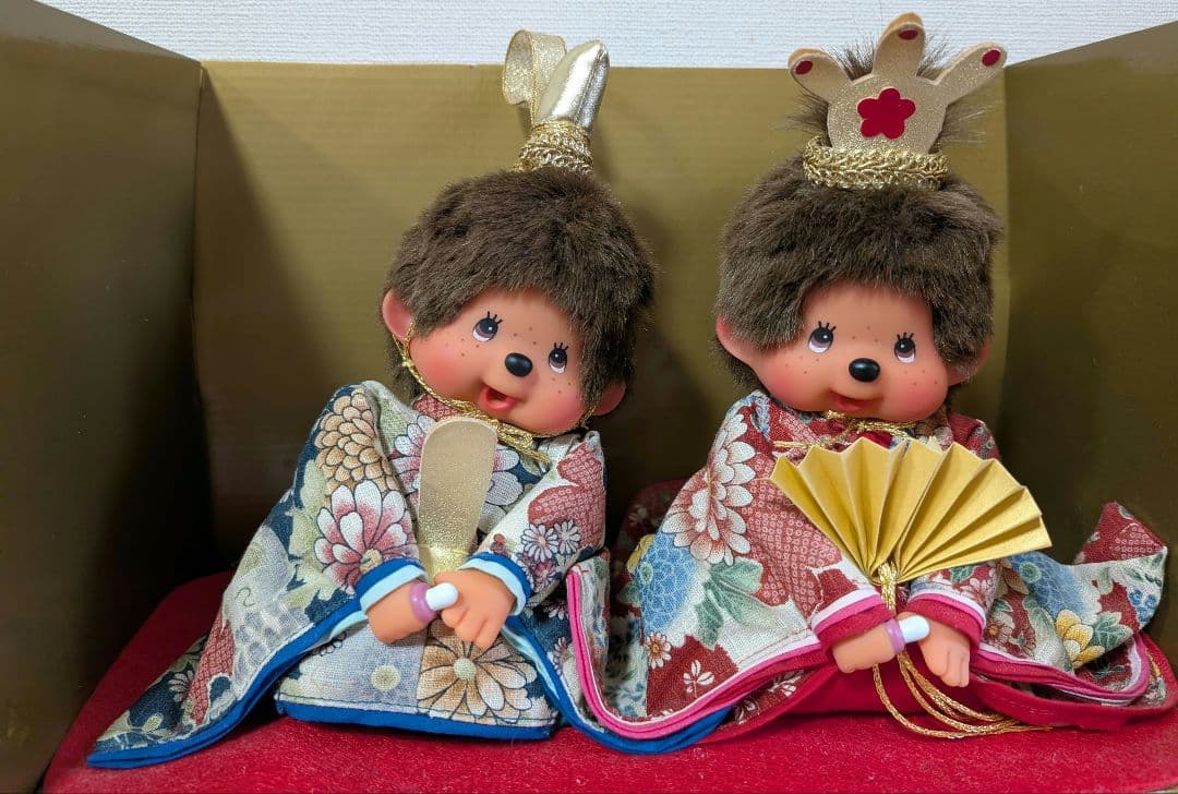 モンチッチひな祭り 人形セット 男雛 女雛