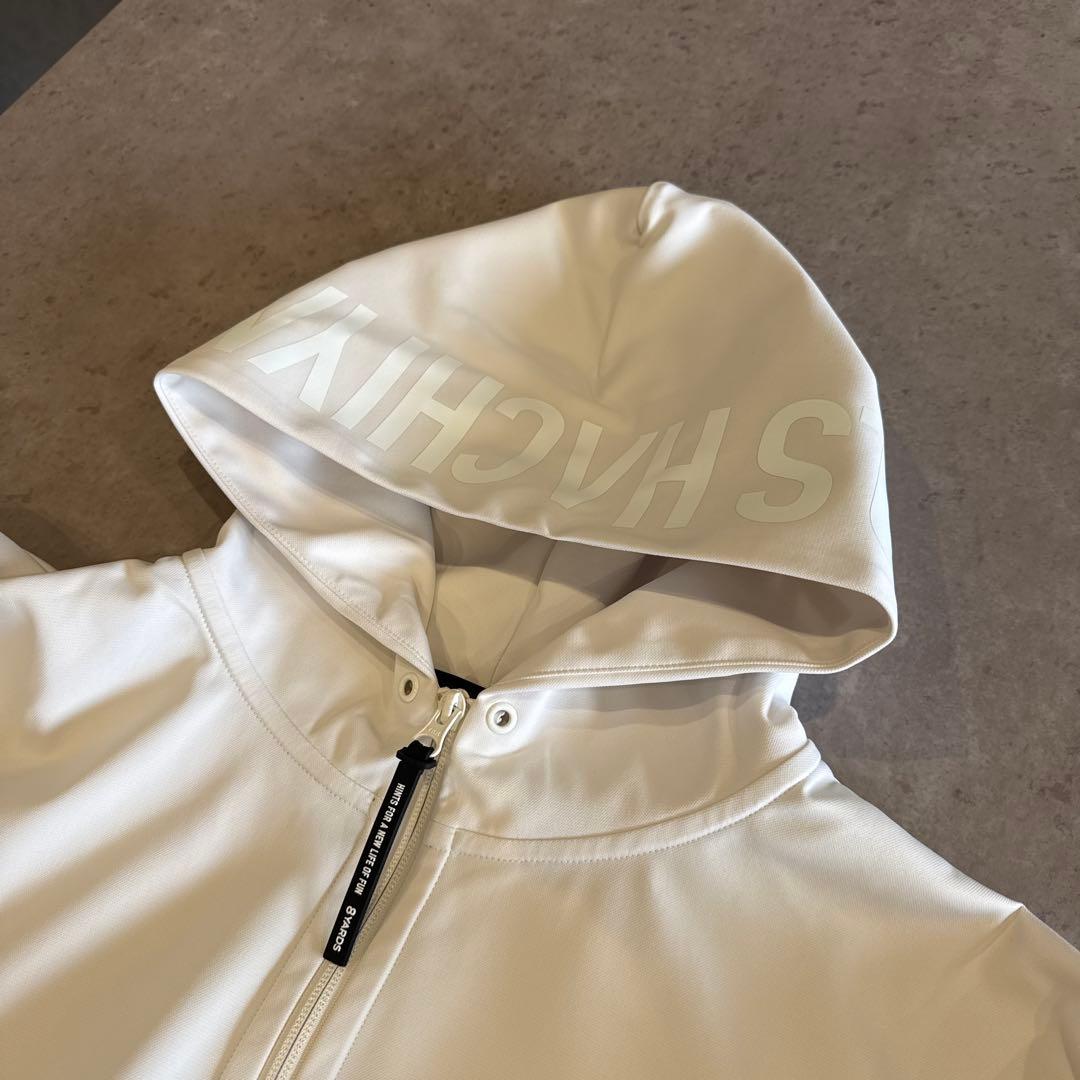 ま*ん様 8 YARDS フード付きジャケット L ホワイトパーカー