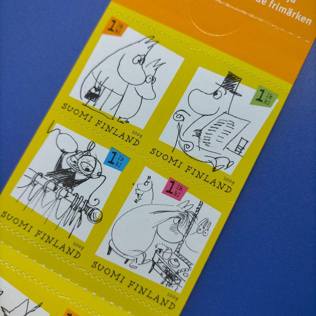 4296 外国切手 【大人気】フィンランド 2009年 ムーミン 切手帳