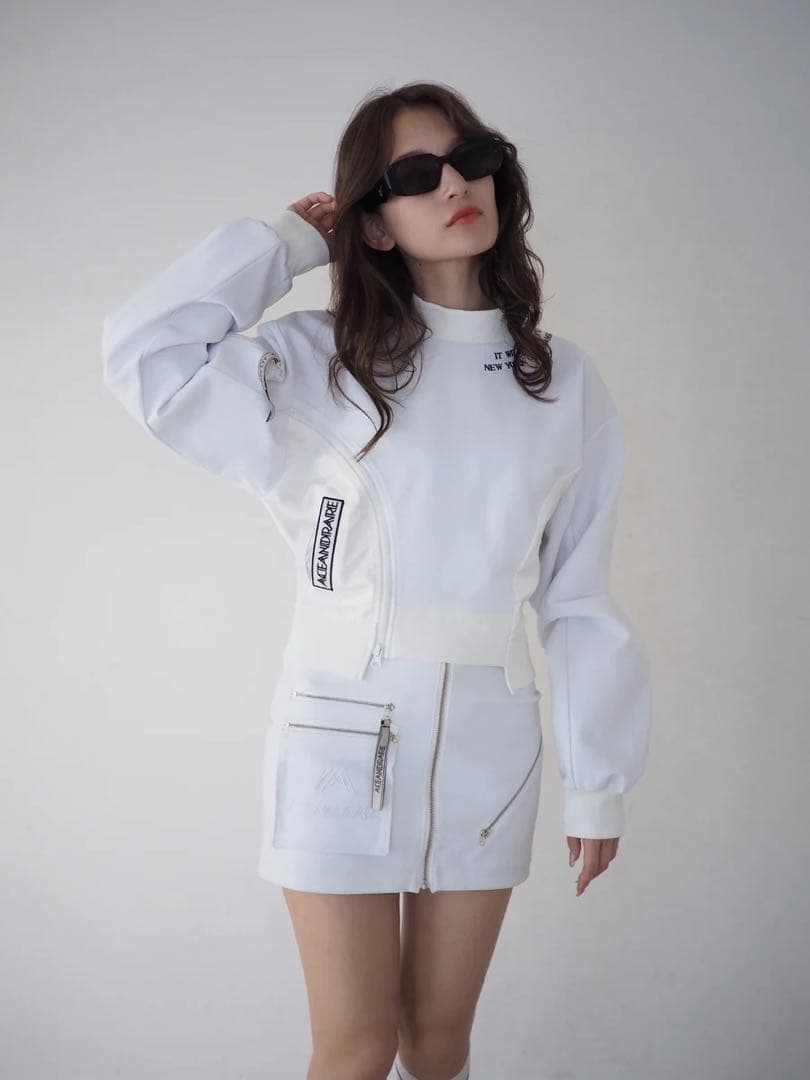 DUMBO WORK POCKET TOPS / WHITE ゴルフウェア