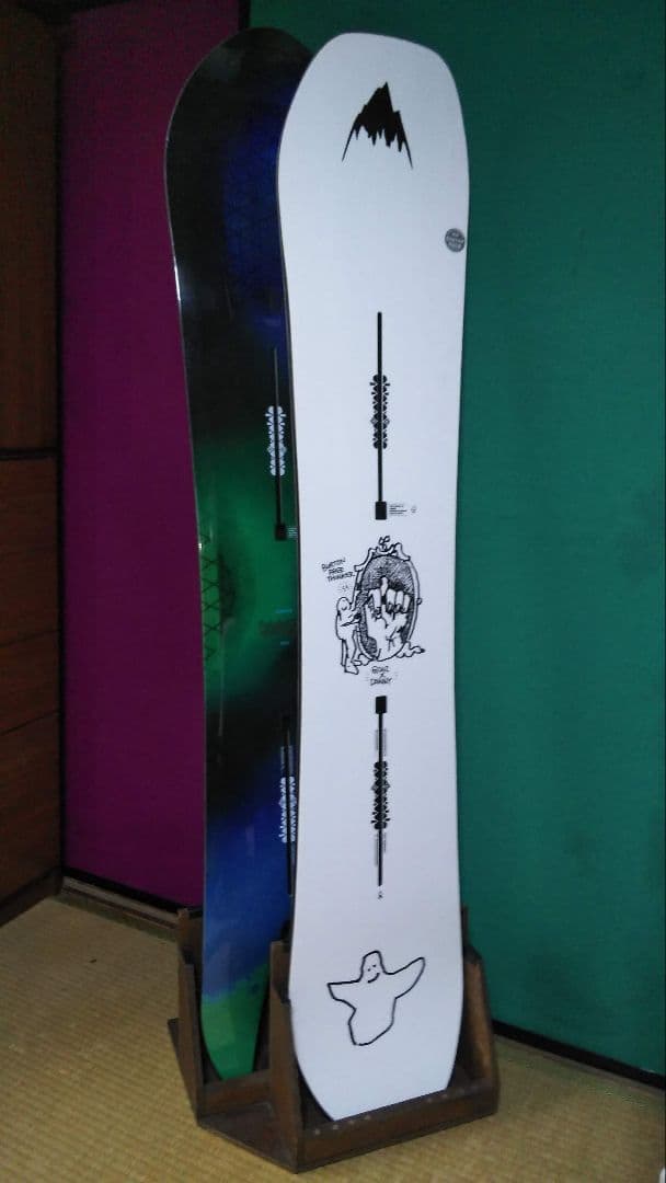 スノーボードディスプレイスタンドラック２本用カラーウィールナット右側用