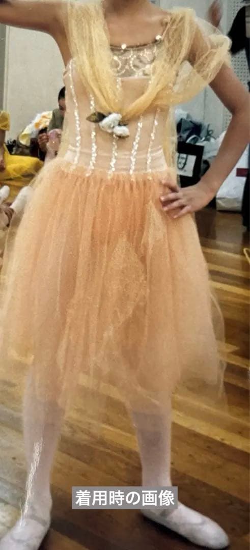 バレエ 衣装 チュニックレオタード ベージュレディース ドレス