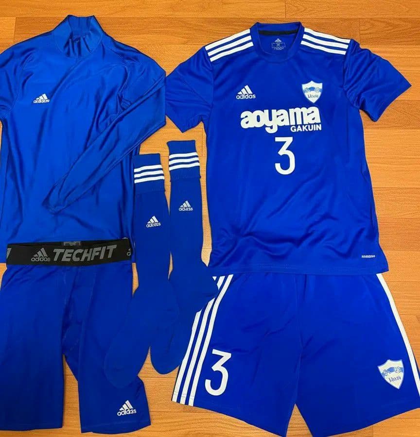 青山学院大学サッカー部　ユニフォーム　M ジャージ　セット販売　ブルー