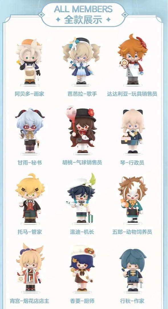 原神　ドレスアップ ドリーム ちびシリーズ　Box