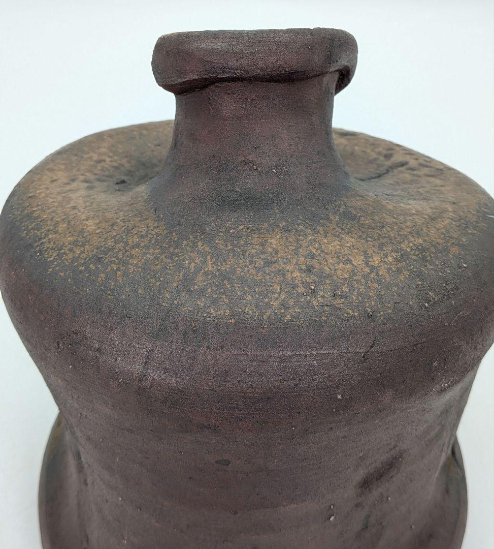 備前焼 古備前写変形花入 花器 フラワーベース 花瓶 置物 華道具 茶道具 蹲壺