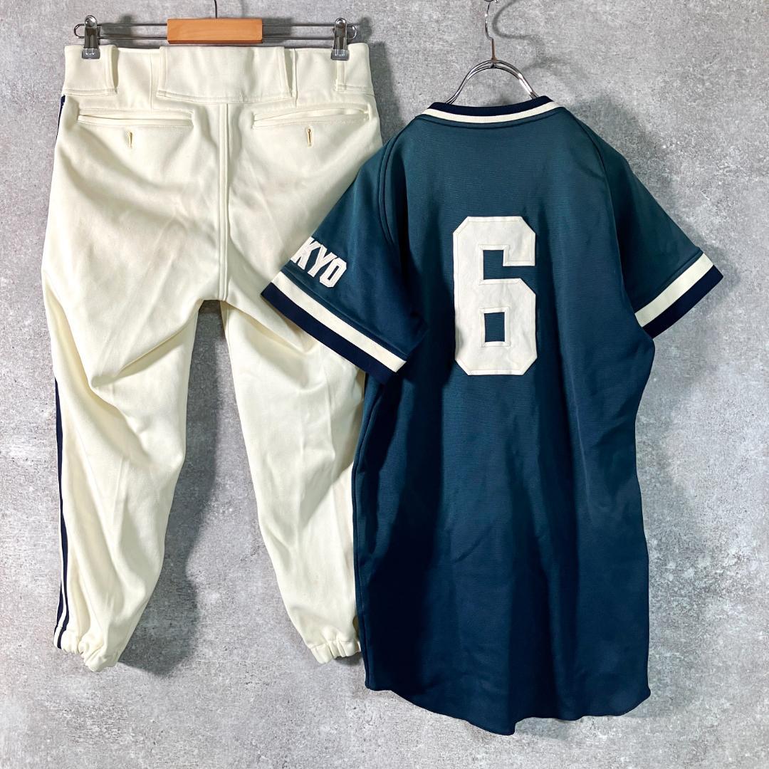 DESCENTE　maxell 社会人野球　ユニフォーム　上下 ネイビー