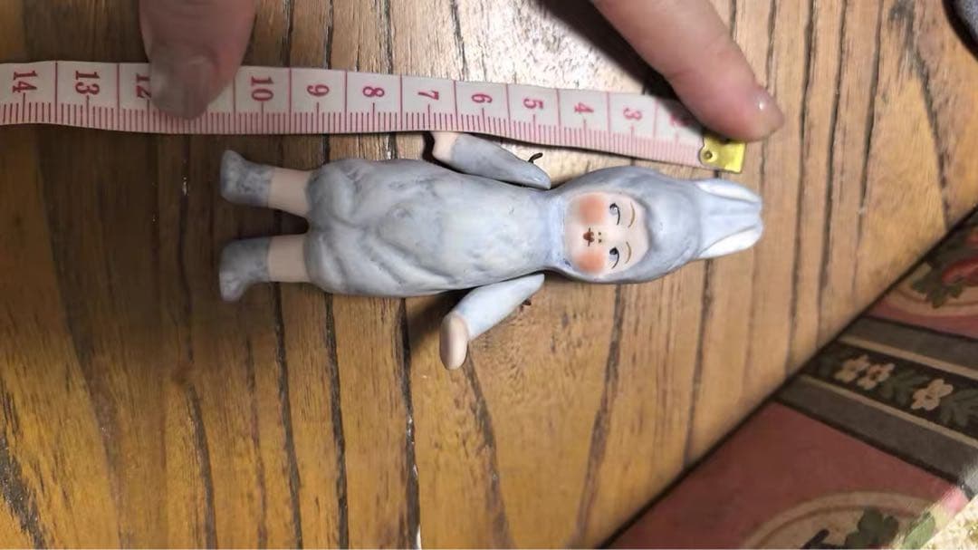 ドイツ　アンティーク　うさぎぬいぐるみ　ビスクドール