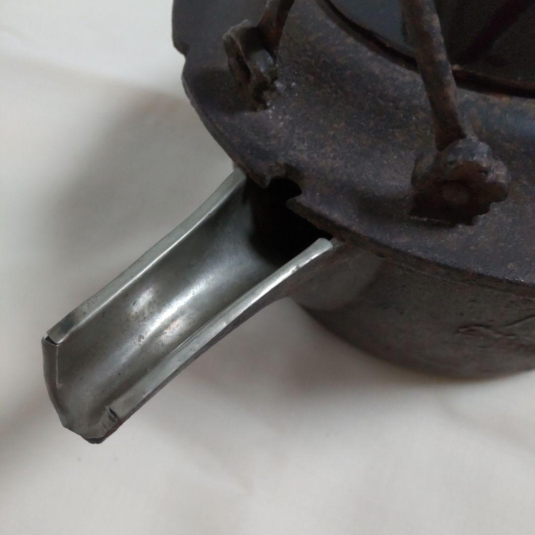 時代物 芦屋釜 蒔絵の蓋 鉄瓶 酒器 飾り物 骨董インテリア