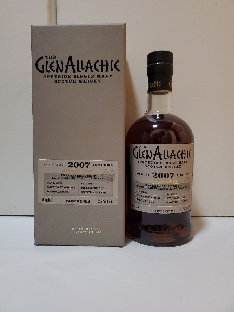 【貴重】グレンアラヒー 15年 2007 輿水精一＆ビリーウォーカー セレクト